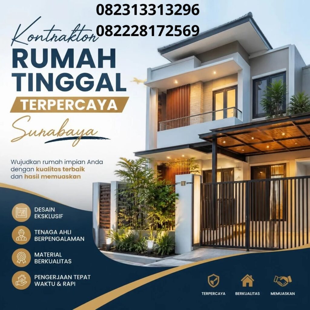 Kontraktor rumah modern Surabaya
