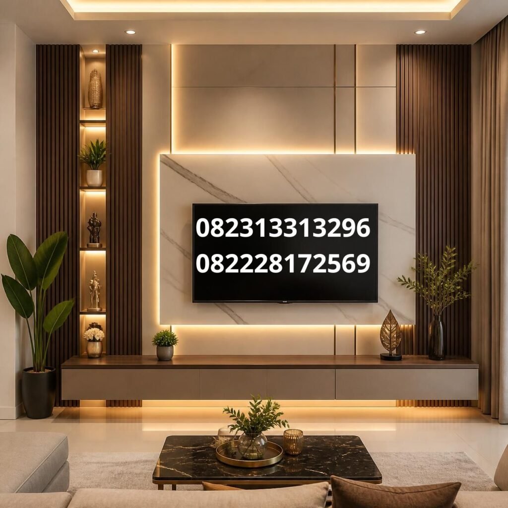 Panel Dinding PVC Ruang Tamu
