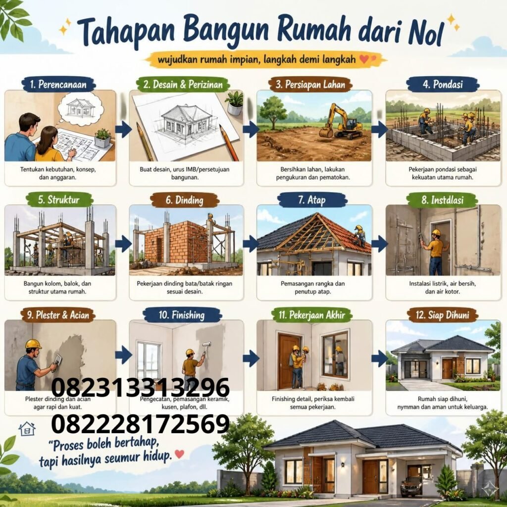 Proses Bangun Rumah Dari Nol