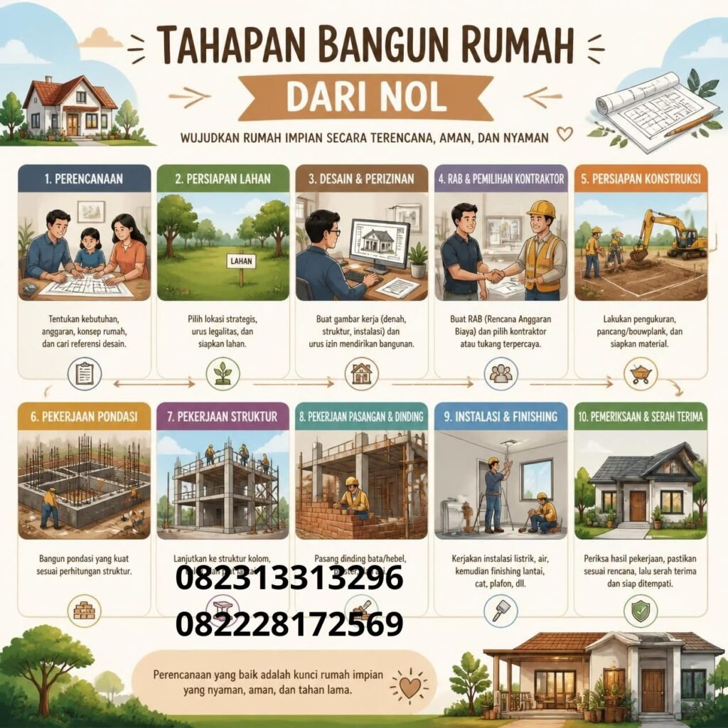 Tahapan Konstruksi Rumah