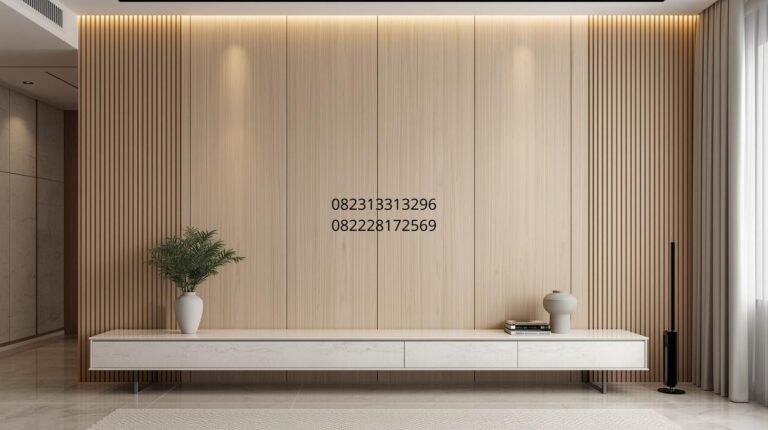 wall panel ruang tamu minimalis
