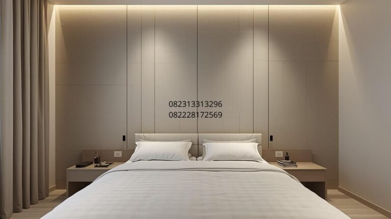 wall panel kamar minimalis