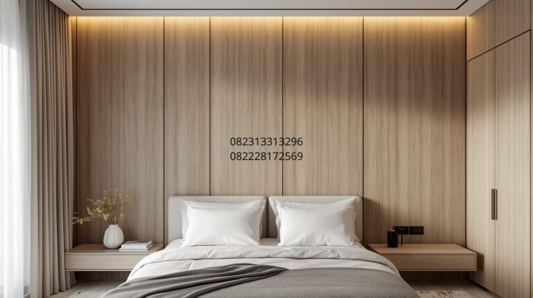 panel dinding kamar minimalis