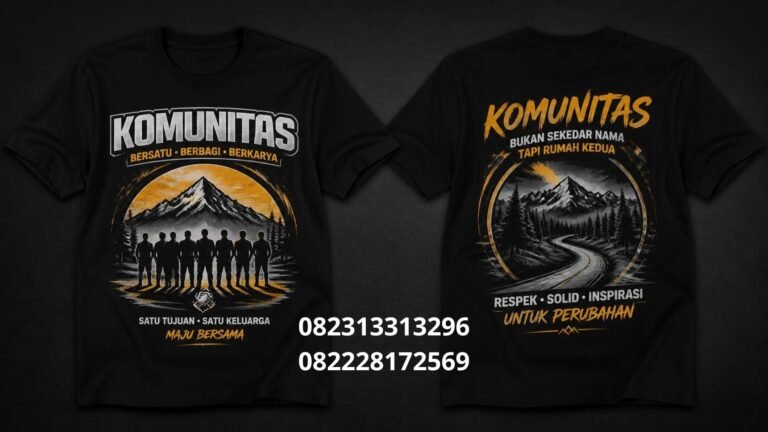 Kaos custom untuk komunitas
