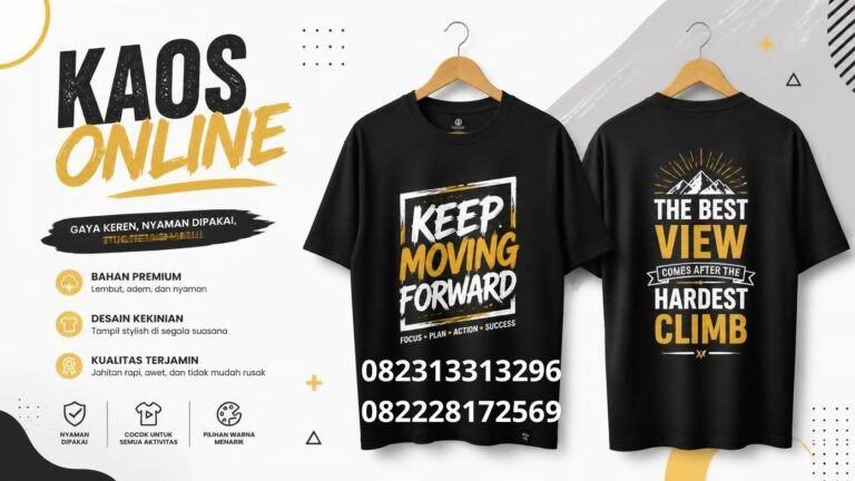 Template desain kaos online