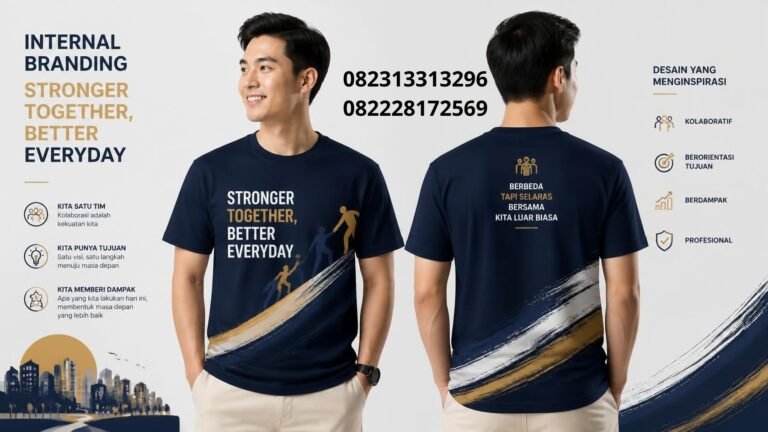Kaos custom internal branding perusahaan
