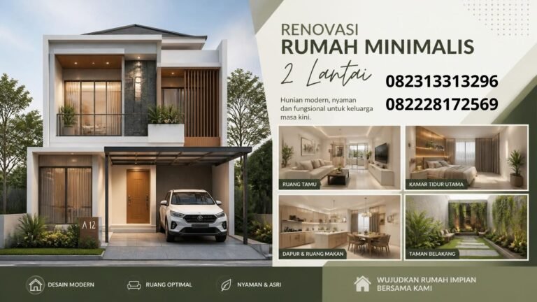 Renovasi rumah minimalis 2 lantai